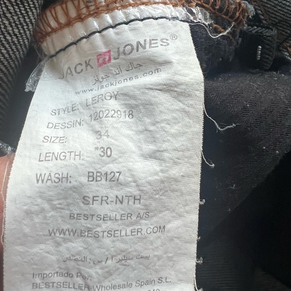 EUC Jack & Jones Men's Jeans W32 L30 Model Leroy Fire Pants Button Fly 🔥🔥 (D5) - Picture 10 of 15